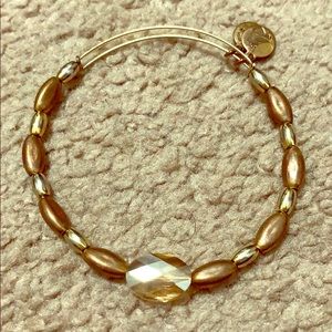 Alex and Ani Gold Beaded Bracelet